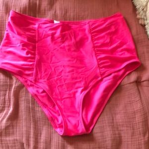 Hot pink aerie two piece bathing suit